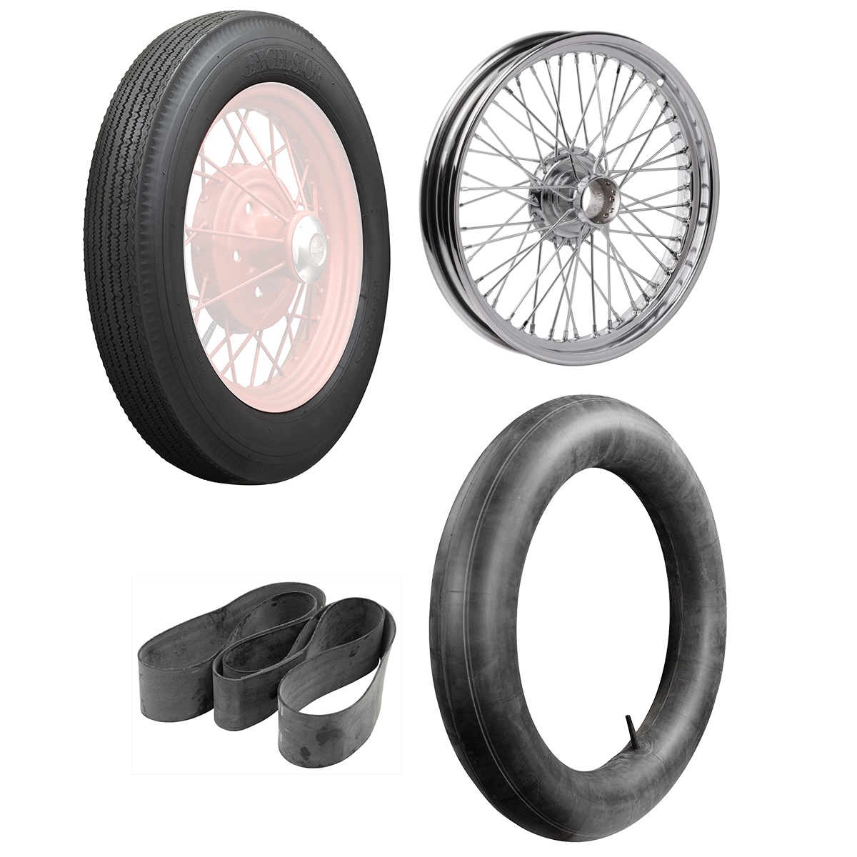 450-19 Excelsior MWS Wire 19x2.5 CHROME Single Package