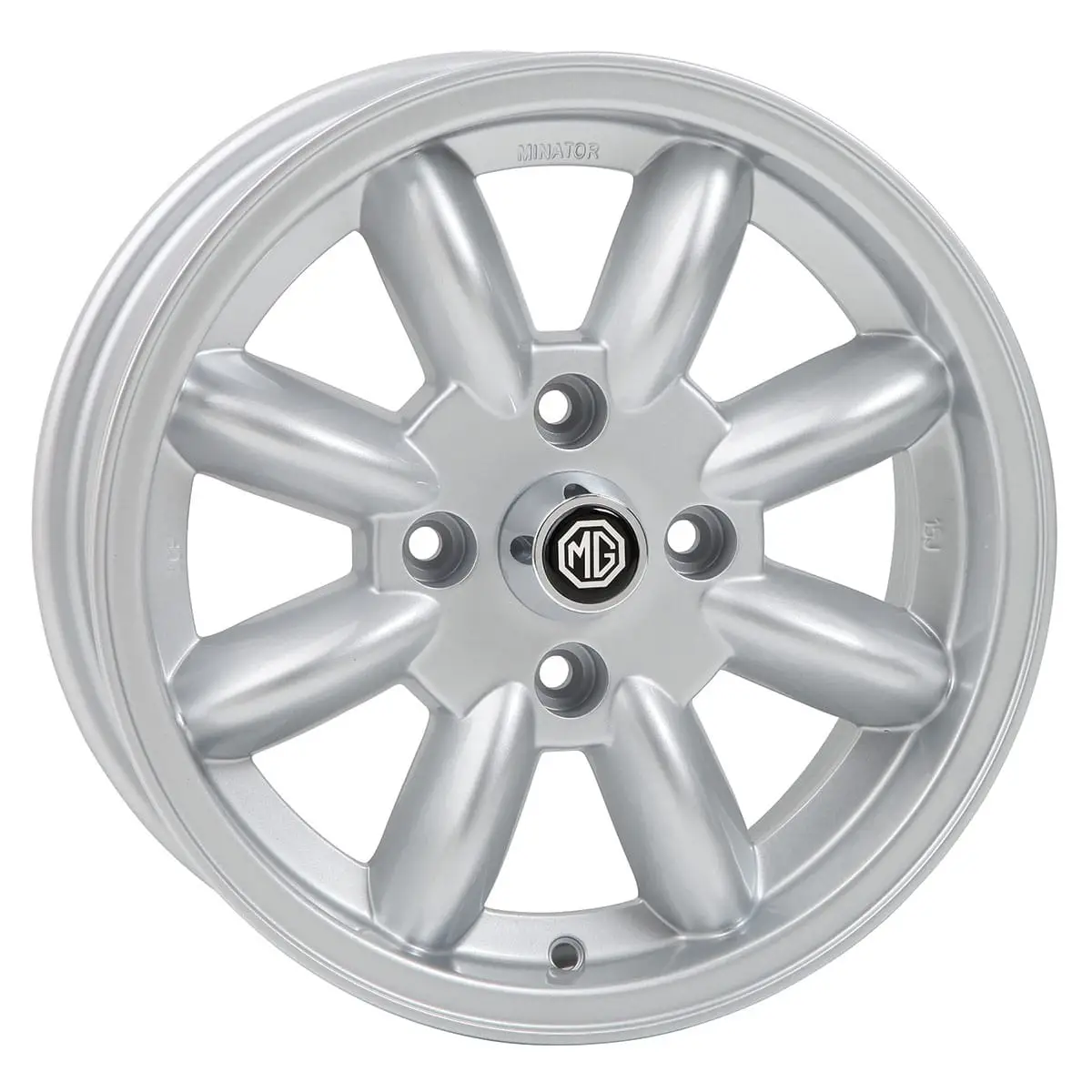 14x5.5 Minator Minilite Style | Silver 4x4.5 +23MM