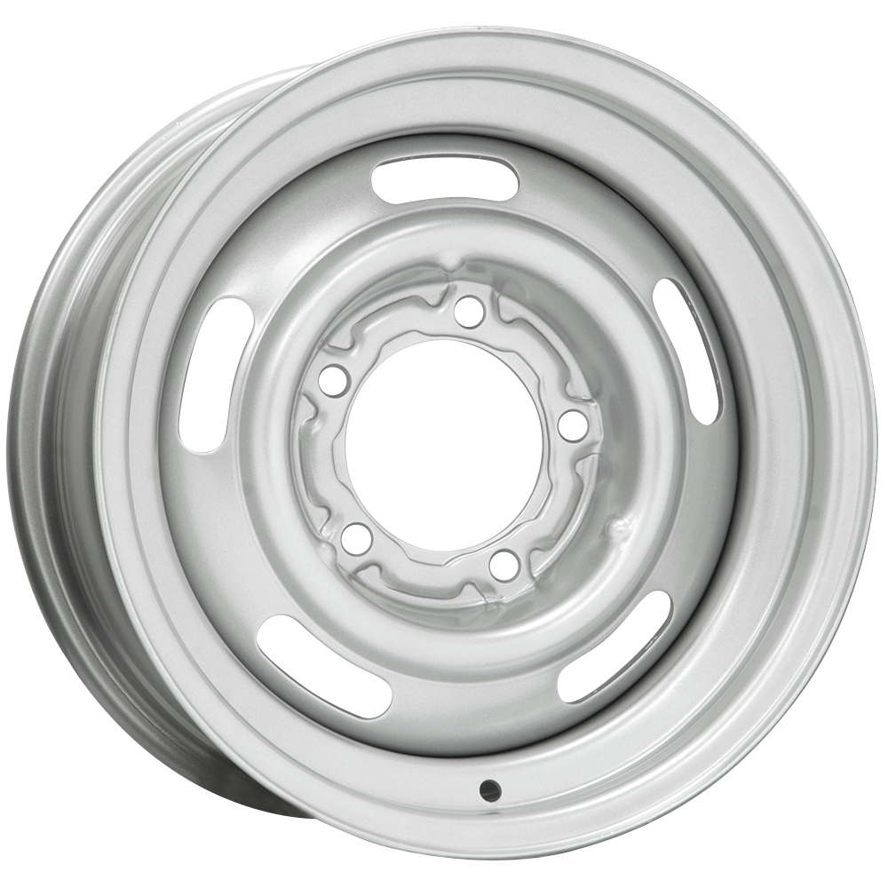 15x10 GM Rallye Silver Powder coat Wheel