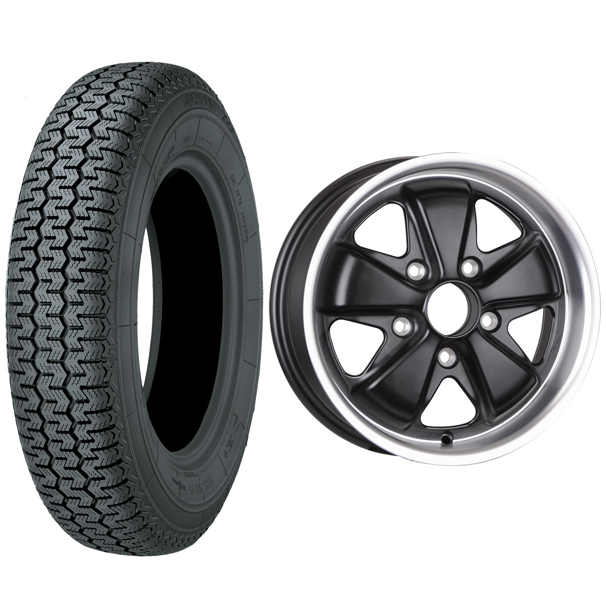 165R15 Michelin XZX 15x5.5 914 Black Single Package
