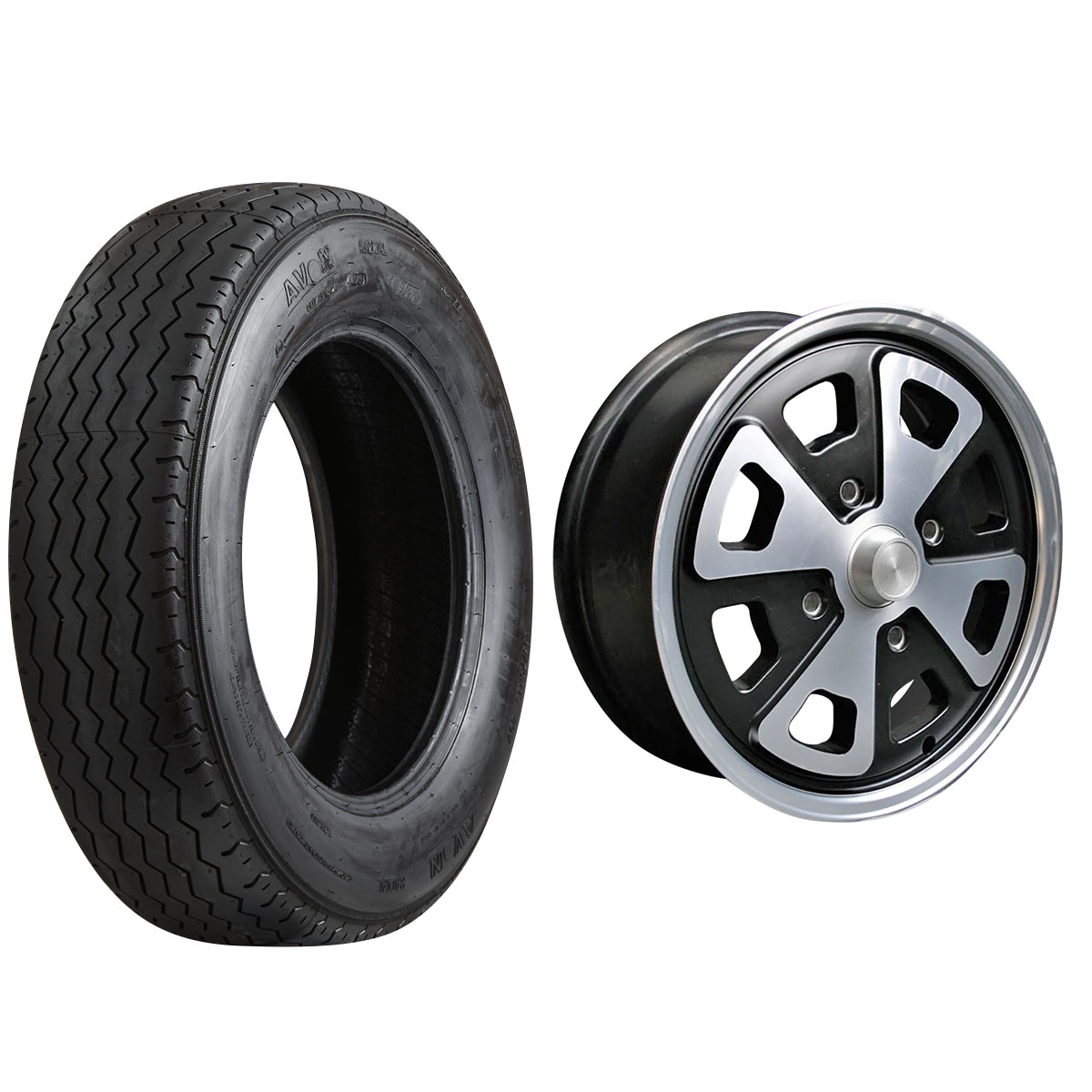 185/70R15 Avon CR6ZZ 15x5.5 914 Black Single Package
