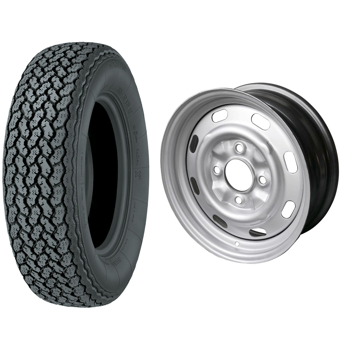 185/70R15 Michelin XWX 15X5.5 VW+25 Single Package