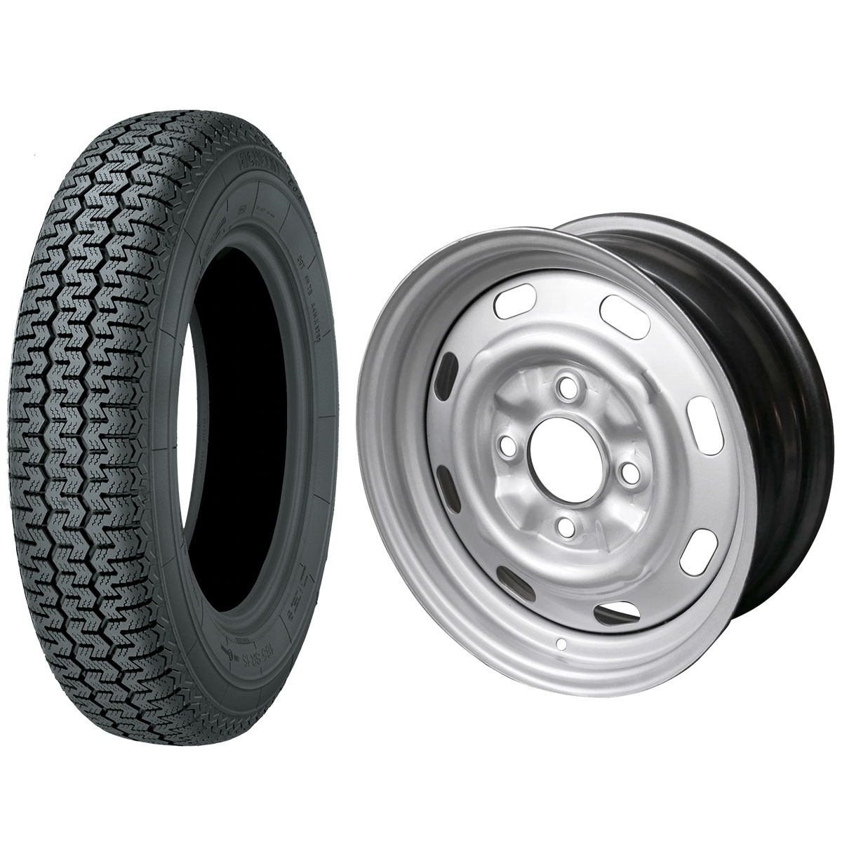 165R15 Michelin XZX 15X5.5 VW+34 Single Package