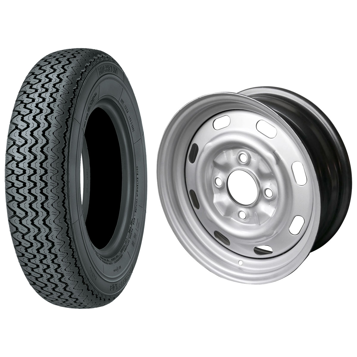 165R15 Michelin XAS 15X5.5 VW+34 Single Package