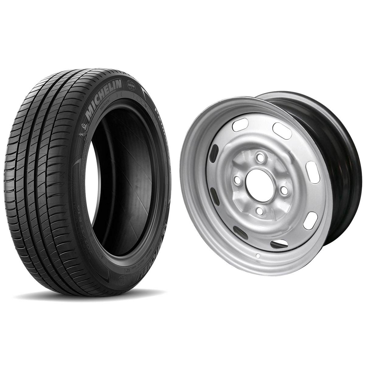 195/60R15 Michelin Primacy 15X5.5 VW+34 Single Package
