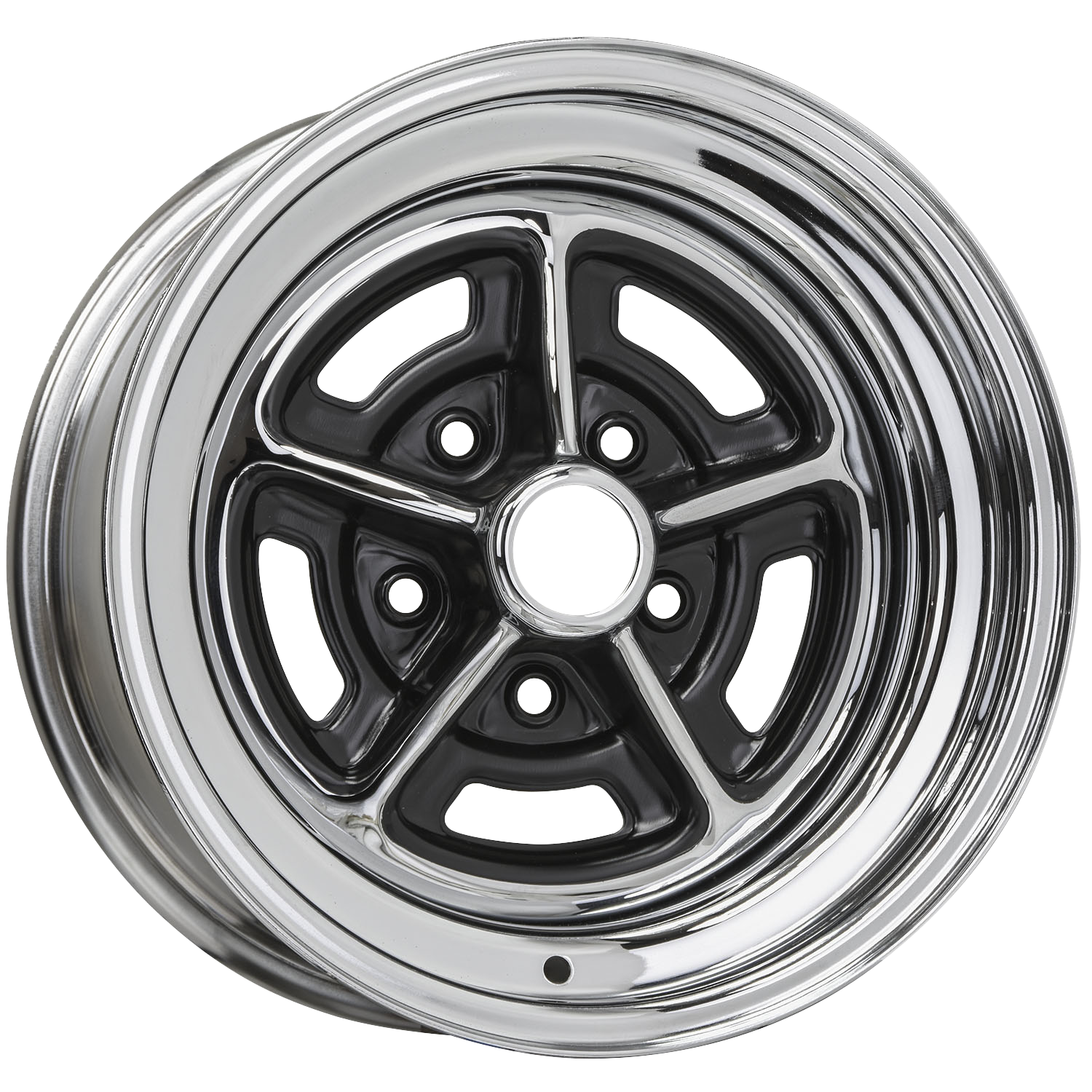 14X7 Buick Rallye Chrome 5x4.75" bolt 4" backspace