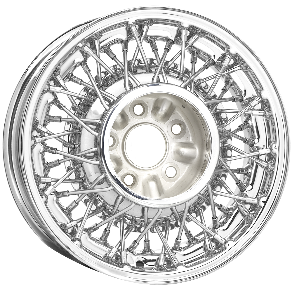 15x6 Thunderbird Wire 5x4.5" bolt 4" backspace