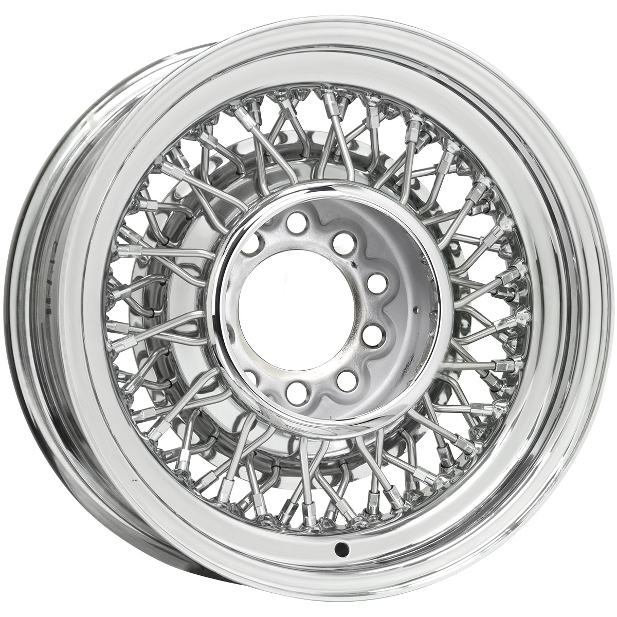 15x6 80 Ford Chevy Wire Chrome 5x4.5 bolt pattern 3 backspace