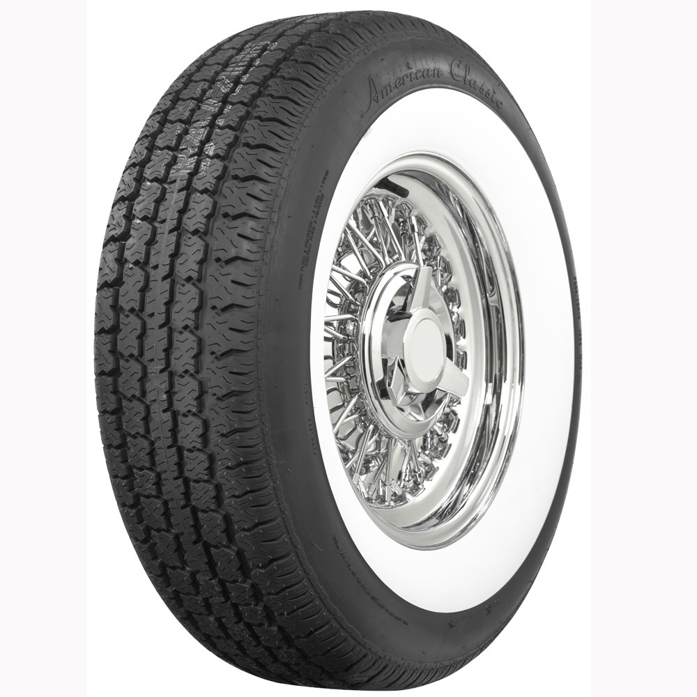 American Classic Radial 2.75 Inch Whitewall 225/75R15 Tire