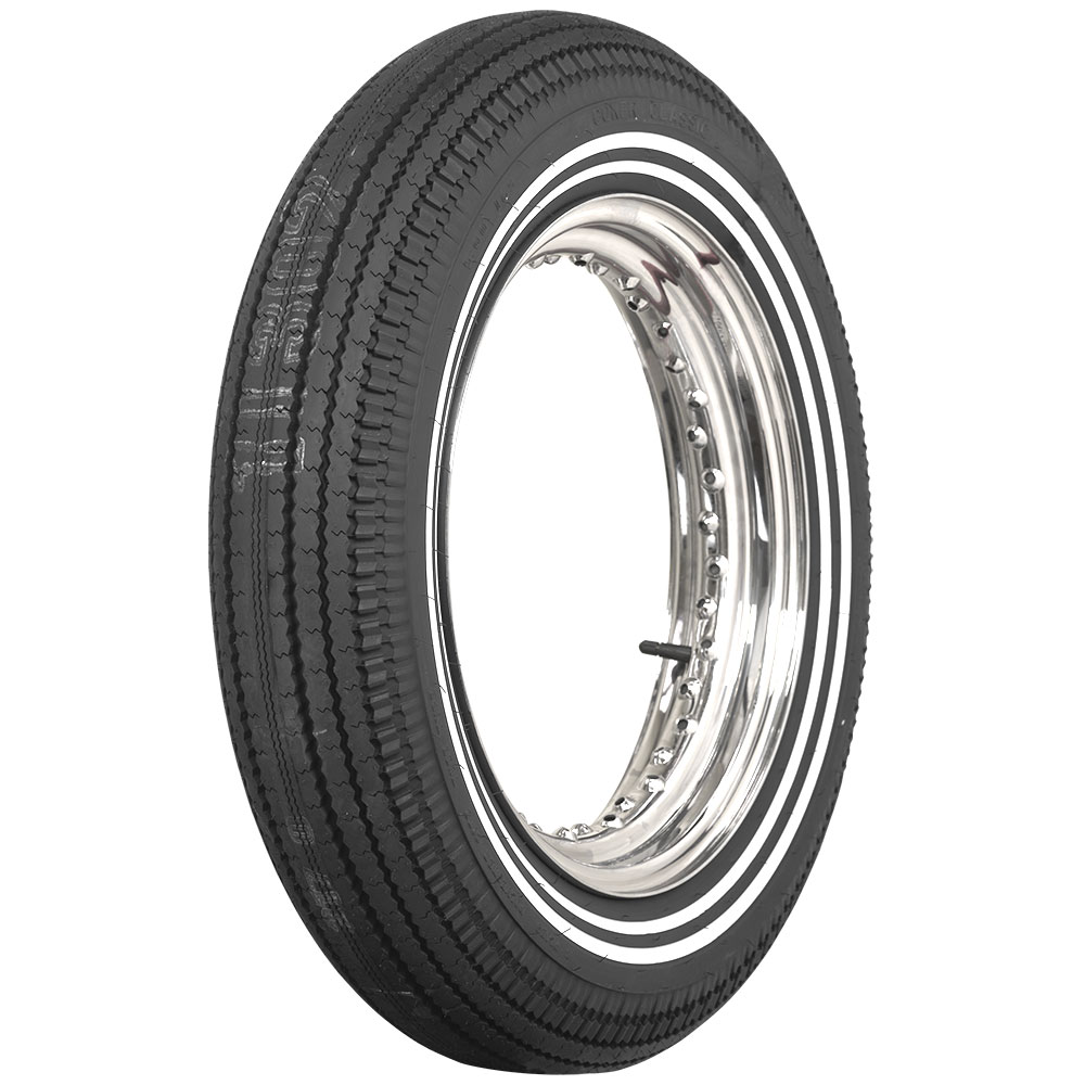 5.00-16 Coker Classic Double Whitewall Motorcycle Tire