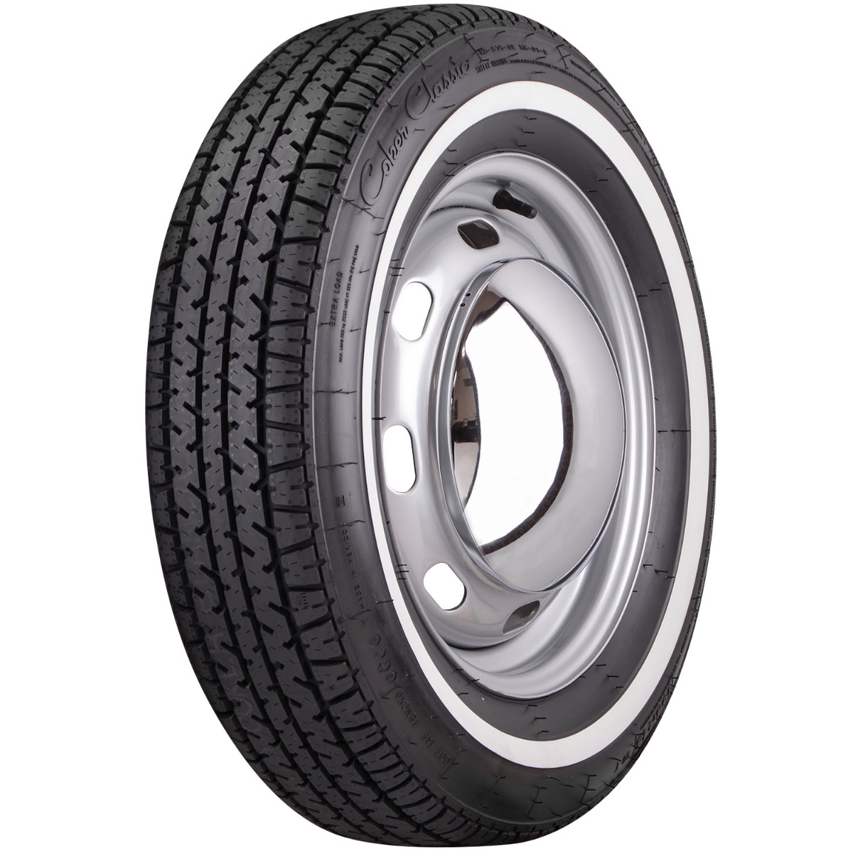 Coker Classic Star Series 3/4 Inch Whitewall 165R15 Tire