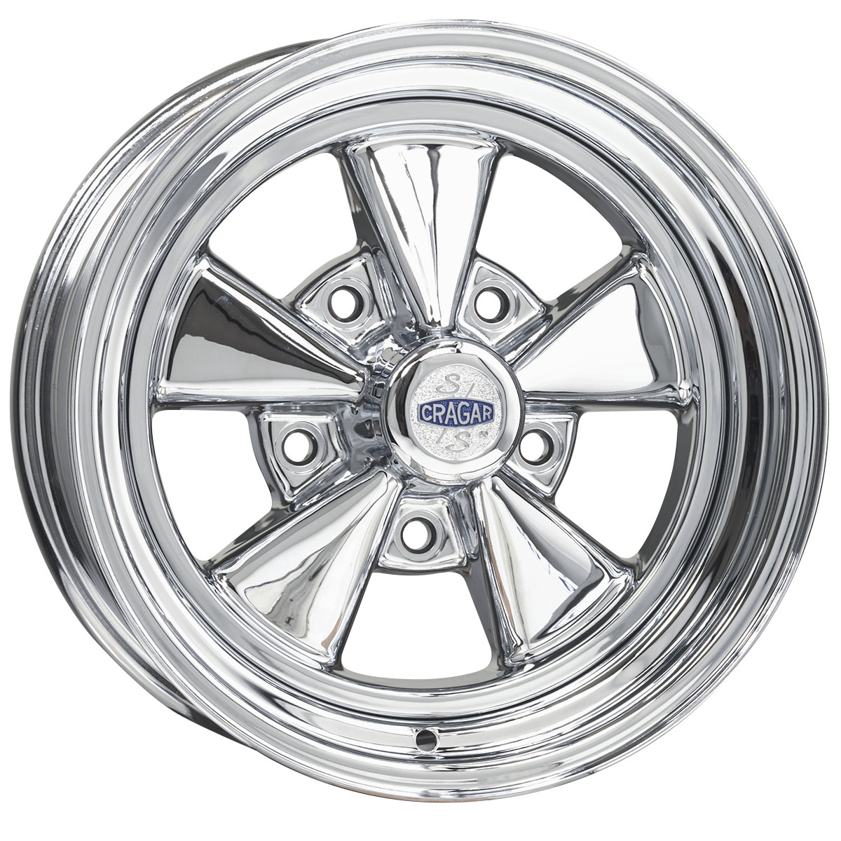 15x7 Cragar 61C SS Wheel 5x5.5 bolt 4 backspace