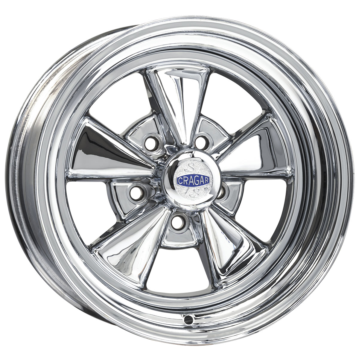 15x8 Cragar 61C SS Wheel 5x5.5 bolt 4.25 backspace