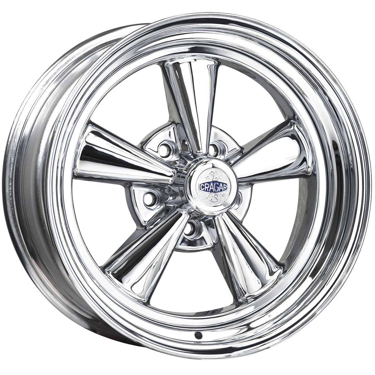 17x9 Cragar 61C SS Wheel 5x4.5 bolt 5.5 backspace