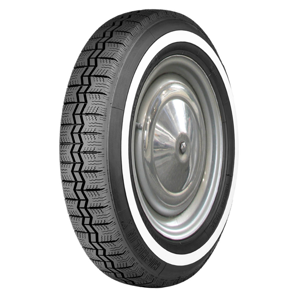 125R12 62S TL Michelin X Radial Narrow Whitewall Tire