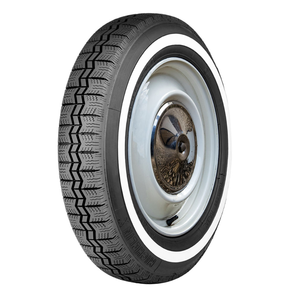 125R15 68S TL Michelin X Radial Narrow Whitewall Tire