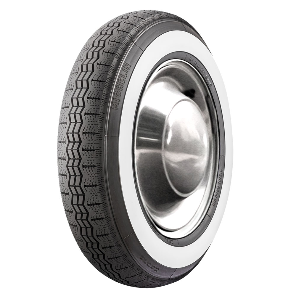 165R400 87S TT Michelin X Radial Narrow Whitewall Tire