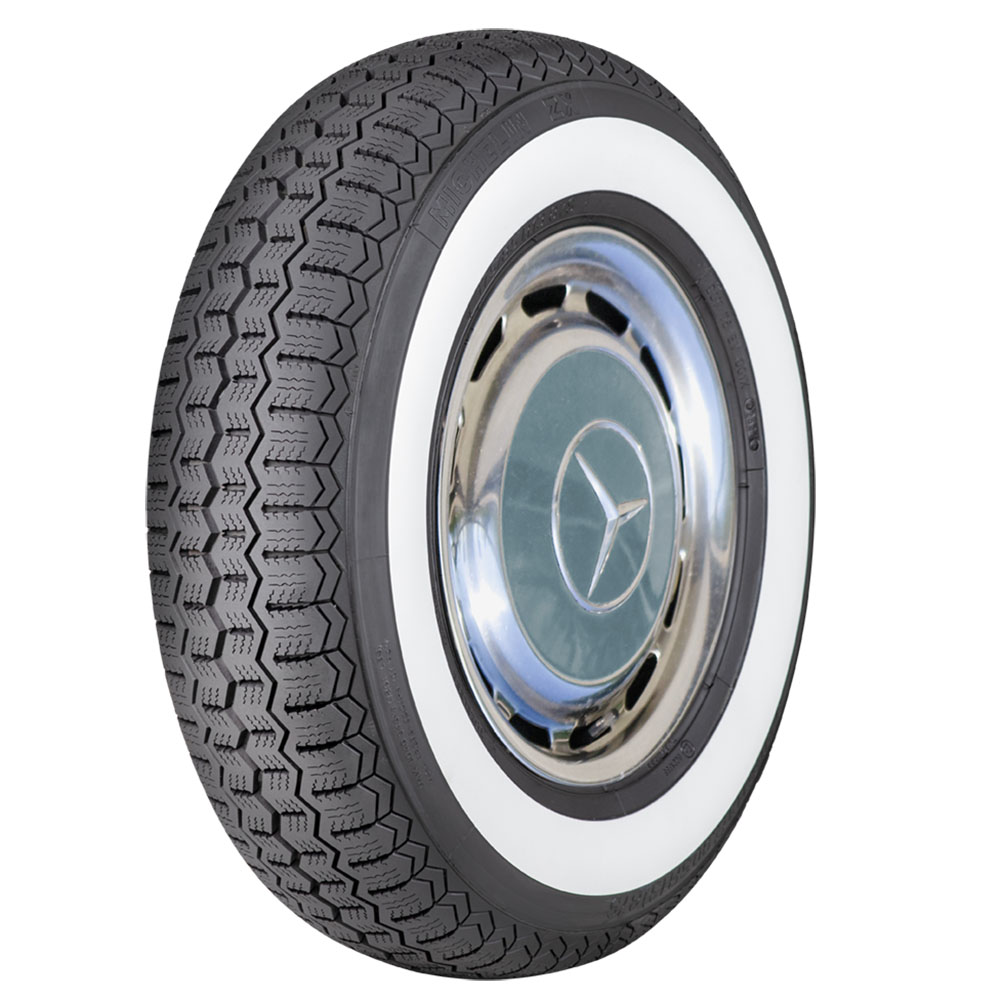 725R13 90S TT Michelin X Radial Narrow Whitewall Tire
