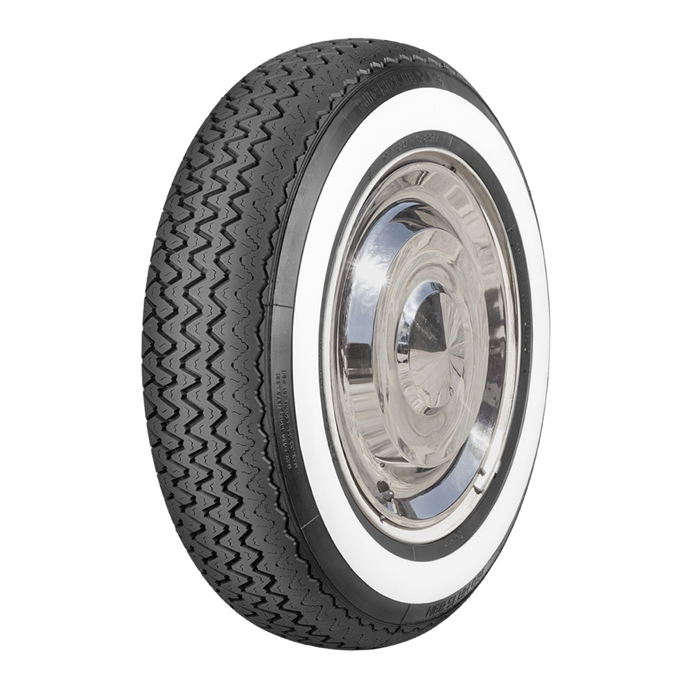 180HR15 89H TT Michelin XAS Narrow Whitewall Tire