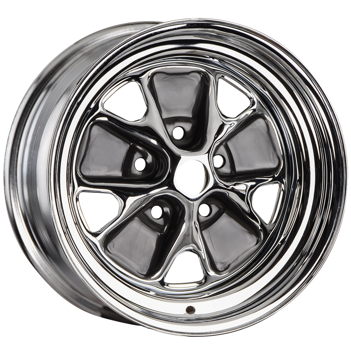 14x7 Ford Style Steel Chrome/ Painted Windows Wheel