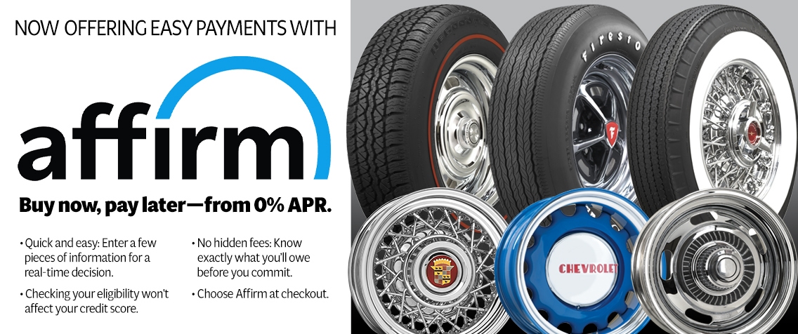 Coker Tire Now Offers Easy Payments with Affirm