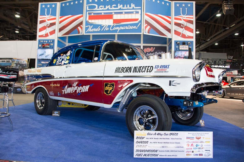 SEMA 2016 -- Tri-Five Nationals Give-Away 1957 Chevy Gasser