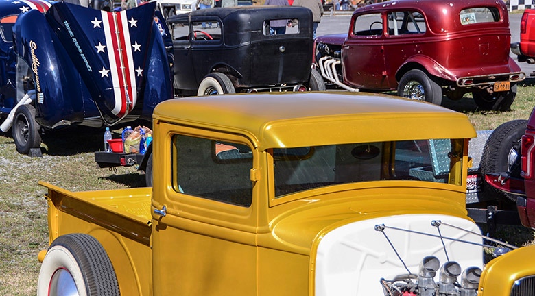 A Trio of Traditional Hot Rods at the Paradise Show N Go