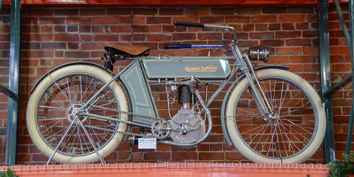Corky Coker's Excelsior motorcycle
