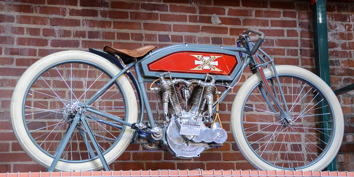 Corky Coker's Excelsior board track racer