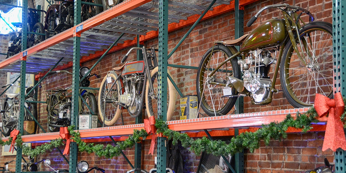 Corky Coker's antique motorcycle collection