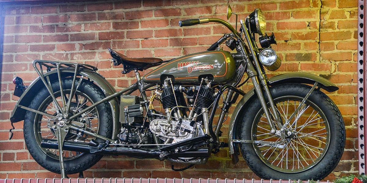 Corky Coker's Vintage Harley Davidson motorcycle