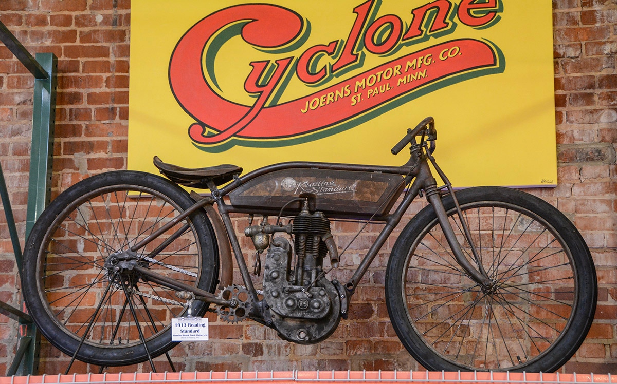 Corky Coker's Reading Standard board track racer