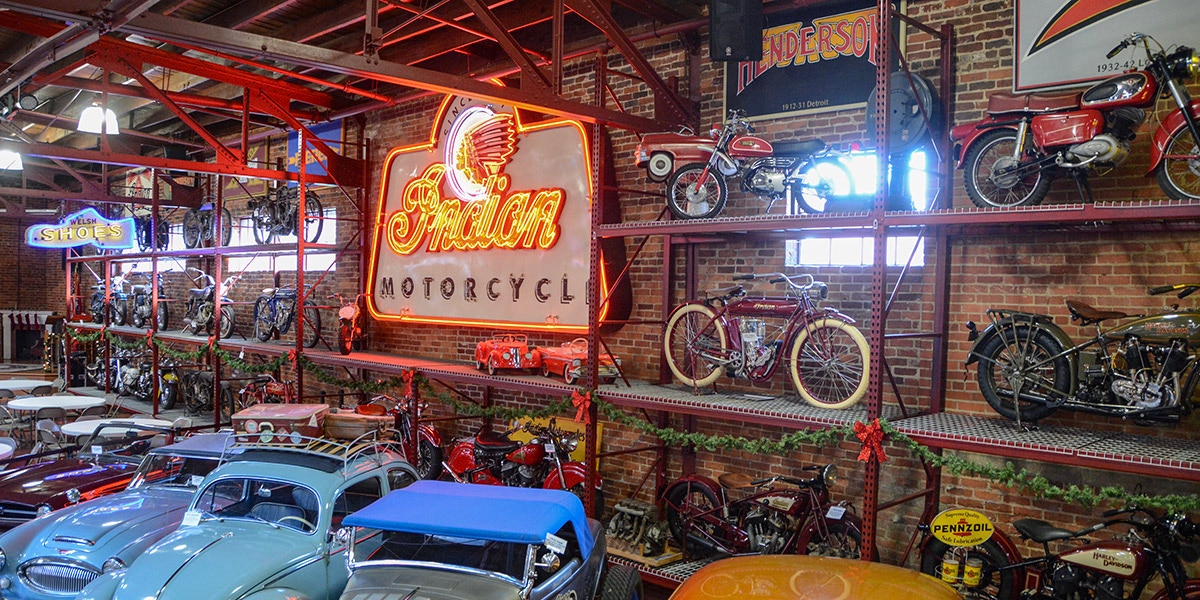 Corky Coker's antique motorcycle collection