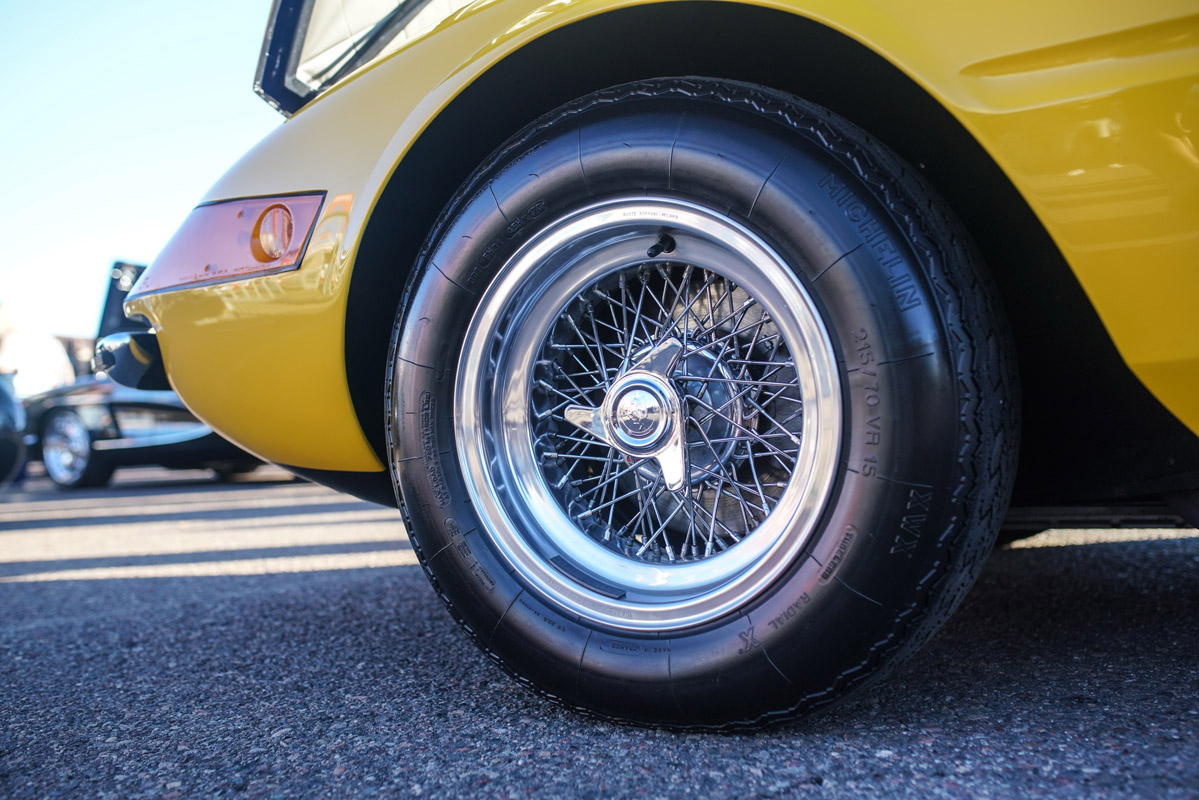 Classic Ferrari with Michelin tires